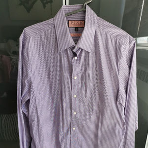 Thomas Pink Dress Shirt - Purple/Violet/White